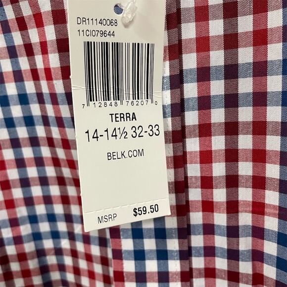 Crown & Ivy Men's Slim Fit Check Button-Up Shirt Multicolor Size Small - Picture 3 of 8